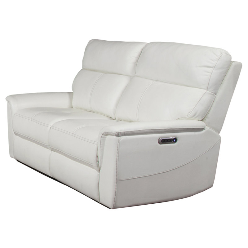 Winston Porter Artemis 60.25" Wide Leather Match Pillow Top Arm Reclining Loveseat & Reviews